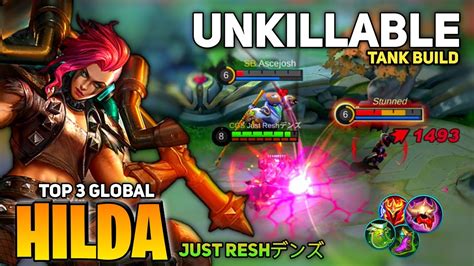 Unkillable Hilda Tank Build Non Stop Roaming Top Global Hilda By