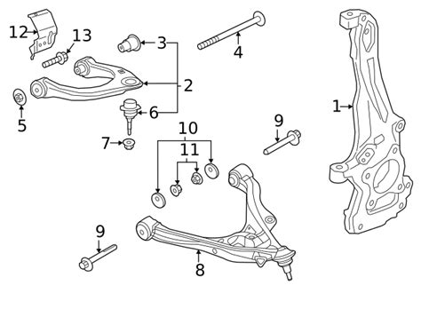 Mb Z J Upper Control Arm Ford Bronco Ford Parts Direct