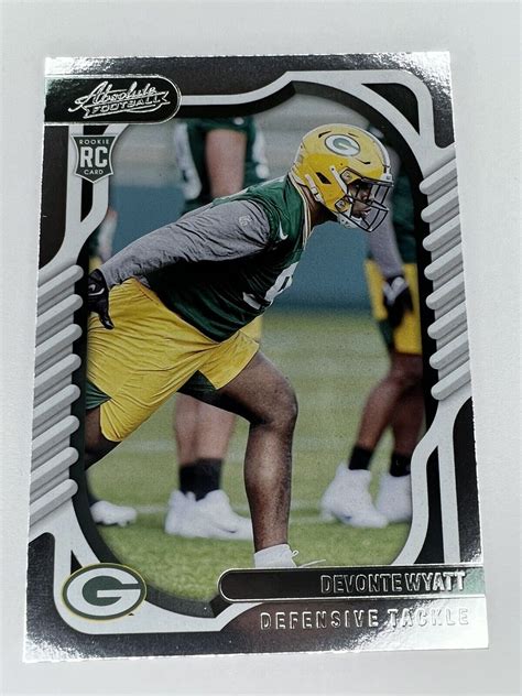 2022 PANINI ABSOLUTE DEVONTE WYATT ROOKIE GREEN BAY PACKERS 160 EBay