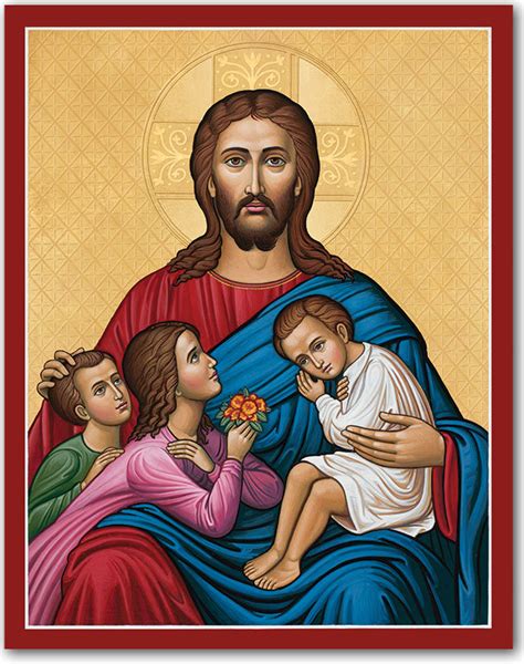 Let the Children Come to Me Icon | Monastery Icons