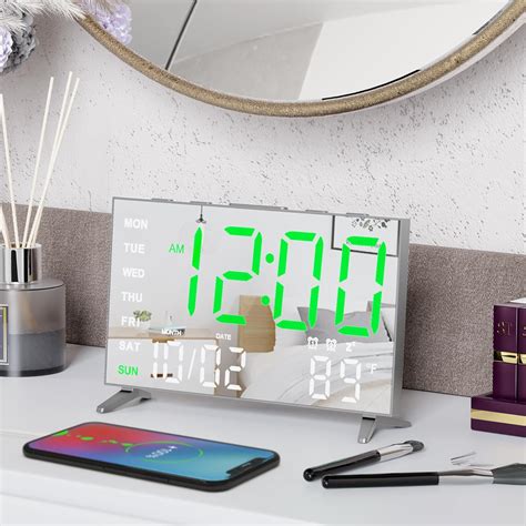 Meishida Alarm Clocks For Bedrooms Small Digital Clock