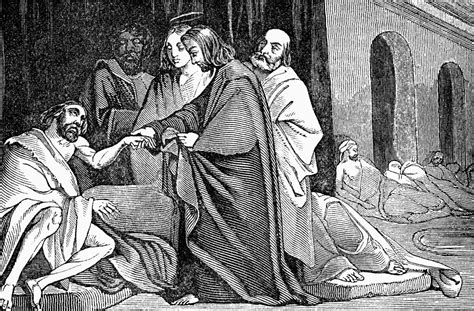 Jesus Heals A Man Sick Of The Palsy Clipart Etc