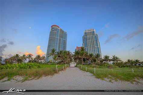 South Pointe Park Beach Miami Florida Sunrise | Royal Stock Photo