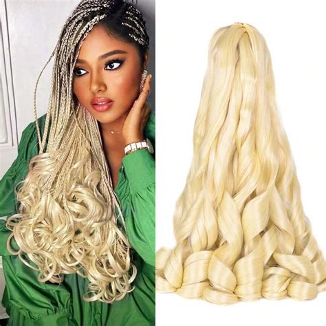 8pcs Synthetic Loose Wave Crochet Braids Hair Extensions 24inch Spiral