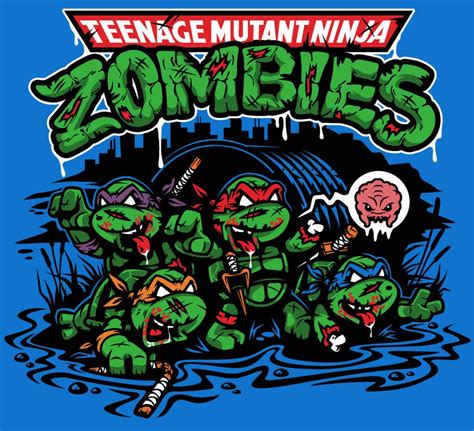 Teenage Mutant Ninja Zombies Etsy In Teenage Mutant Ninja