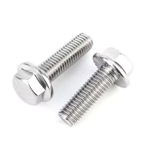 Instockbolts M8 125 X 30 Flanged Hex Head Bolts Flange