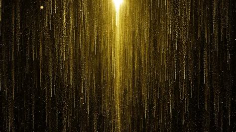 Falling Gold Particles Background Loop Stock Motion Graphics Motion