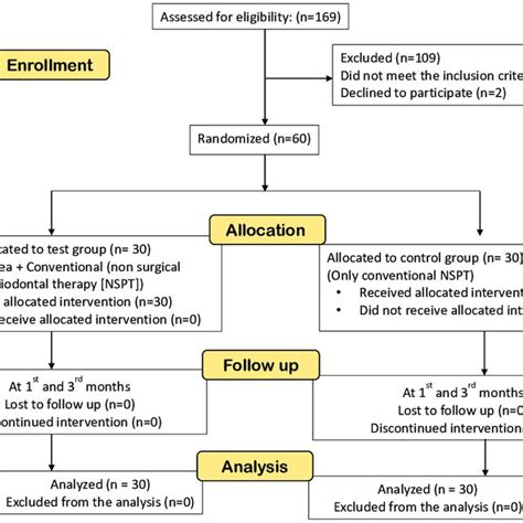 Consort Flowchart Of The Study Nspt Nonsurgical Periodontal Therapy