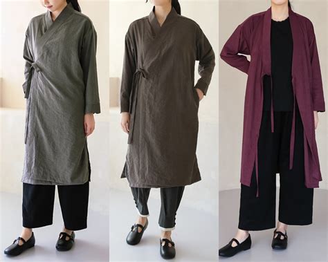 Handmade Modern Hanbok Long Shirt Blouse Jeogori Shirt Etsy