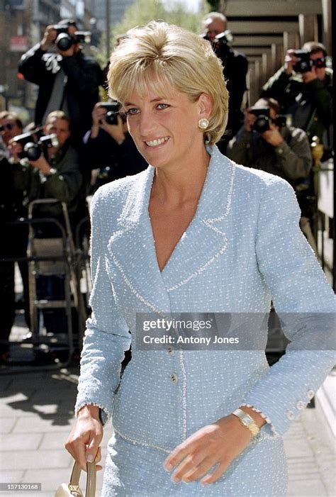 Diana The Princess Of Wales Visits The British Lung Foundation In