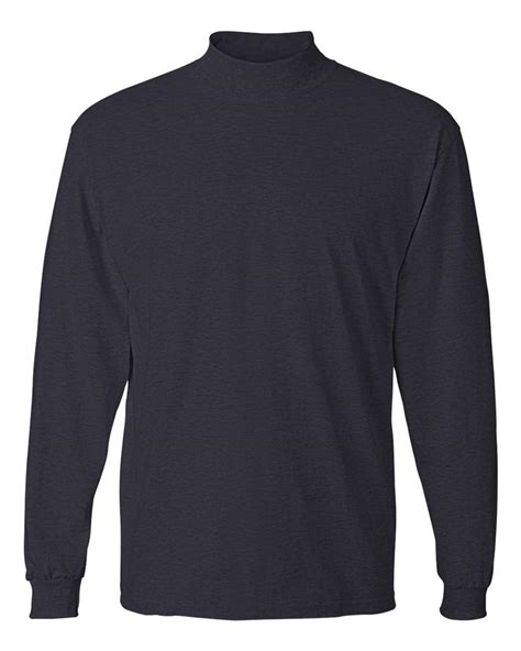 12479 Anvil Extra Heavyweight Long Sleeve Mock Turtleneck With Great In Layers Ebay