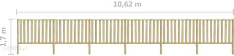 Ogrodzenie Z Impregnowanego Drewna Sosnowego 10 62x1 7m Ceny I Opinie