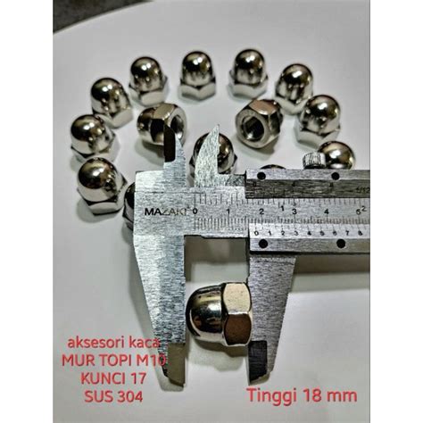 Jual BAUT MUR TOPI M10 STAINLESS STEEL SUS 304 END CAP CAP NUT Shopee