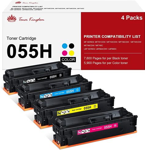 Toner Kingdom Compatible 055H Toner Cartridge Replacement For Canon