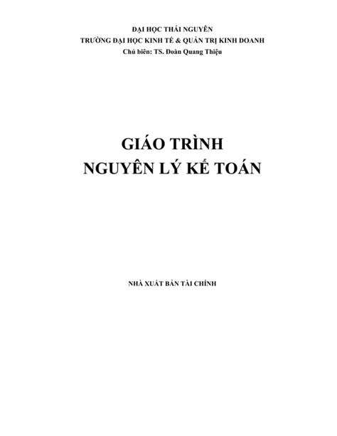 Giao Trinh Nguyen Ly Ke Toan Pdf