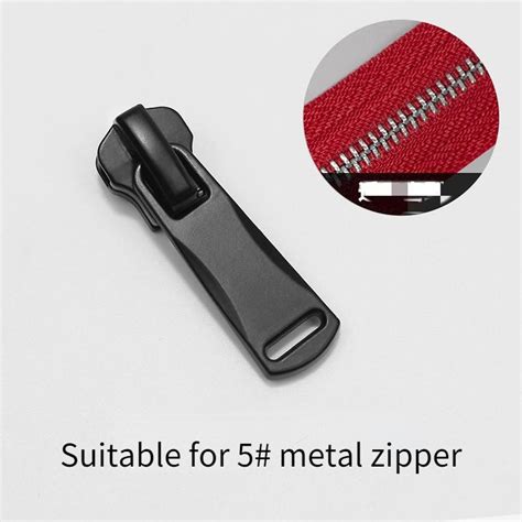 Buy Pcs Zipper Sliders Auto Lock Metal Matte Black Zipper