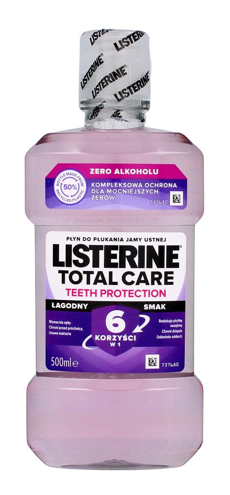 Listerine Total Care Zero Płyn Do Płukania Ust Bez Alkoholu 500 Ml