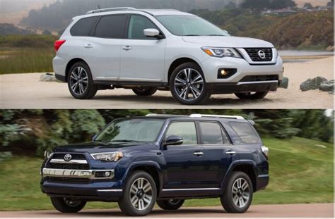 2017 Nissan Pathfinder Vs 2017 Toyota 4runner Head To Head U S News