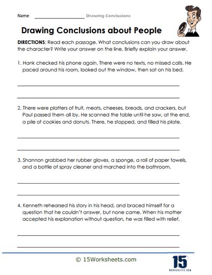 Drawing Conclusions Worksheets 15 Worksheets