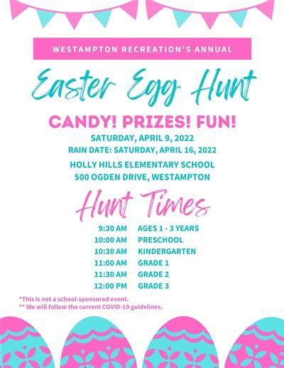 Westampton Township Recreation Easter Egg Hunt 2022