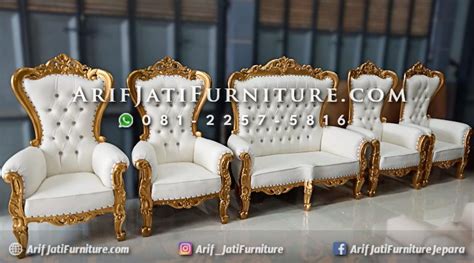 Kursi Pelaminan Mewah Bellagio Mawar ARIF JATI FURNITURE