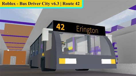 ROBLOX - Bus Driver City v6.3 | Route 42 - YouTube