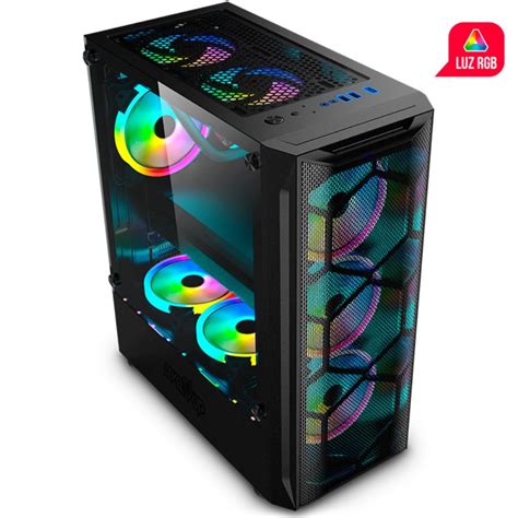 Mexx Gabinete Mid Tower Level Up Andromeda Rgb