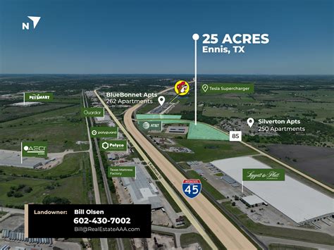 IH 45 & FM 85, Ennis, TX 75119 - Opportunity Zone, I-45 Off-Ramp, Land