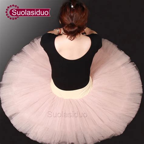 Adult Pink Professional Ballet Tutu Skirt Women Dance Yarn Dress Girls