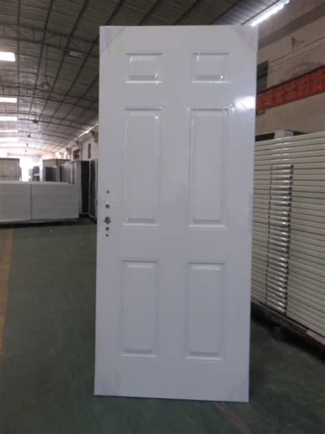 White 6 Panel Steel Doorsteel Prehung Door Buy Steel Doorprehung