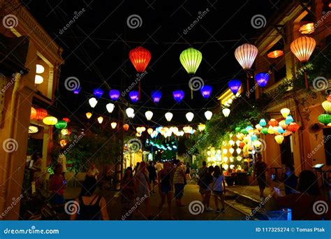 Colorful Lanterns At The Walking Street Of Hoi An Ancient Town Unesco