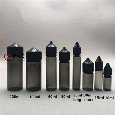 Wholesale In Stock 10ml 120ml Black Chubby Gorilla V3 Dropper E Liquid Vape Juice Bottles