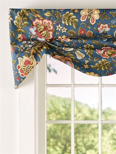 Hatfield Floral Lined Rod Pocket Tuck Valance Valance Rod Pocket