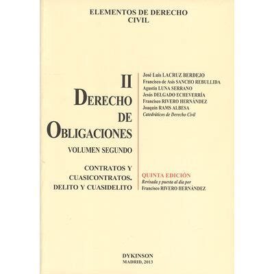 Elementos De Derecho Civil II Derecho De Obligaciones Vol 2 Contratos