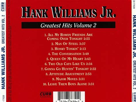 Hank Williams Jr Hank Williams Jr S Greatest Hits Vol 2 New Cd