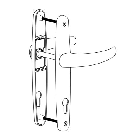 DOOR HANDLE AL PORTO 92 MM AXIS DELUXE 9016 Windoform