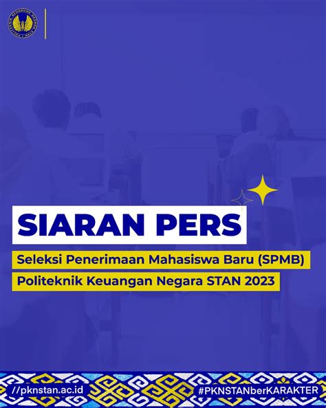 Spmb 2023 Politeknik Keuangan Negara Stan