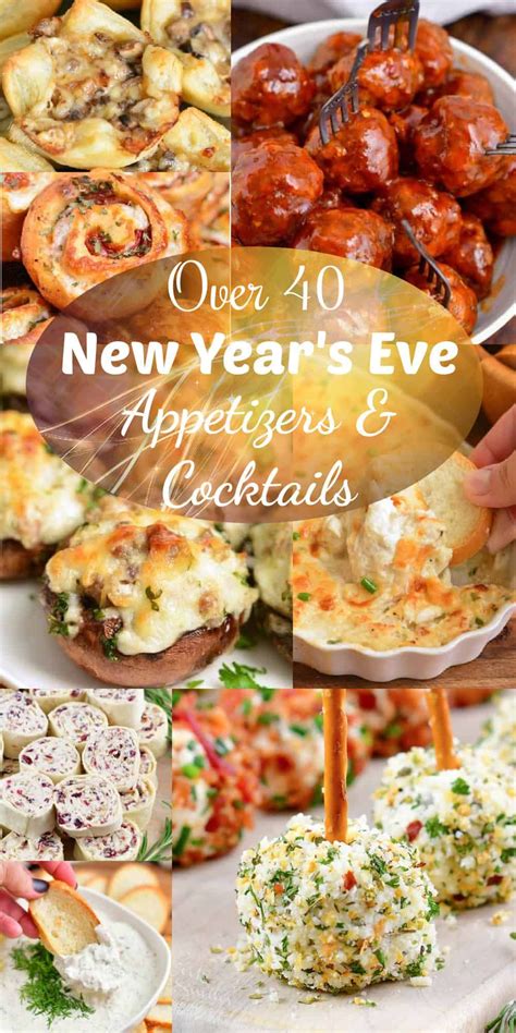 New Year S Eve Appetizer Collection Of Appetizers And Cocktails For