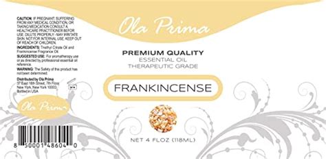 Ola Prima Oils Oz Frankincense Essential Oil Fluid Ounces