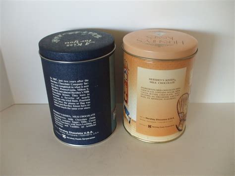 Hershey Tins 2 1980 And 1990 Home Decor Collectors Tins Etsy