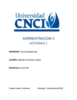 Act Adm Ii Actividad Administracion Universidad Virtual