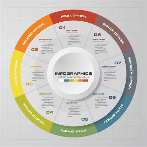 Circle Infographics Template Premium Vector