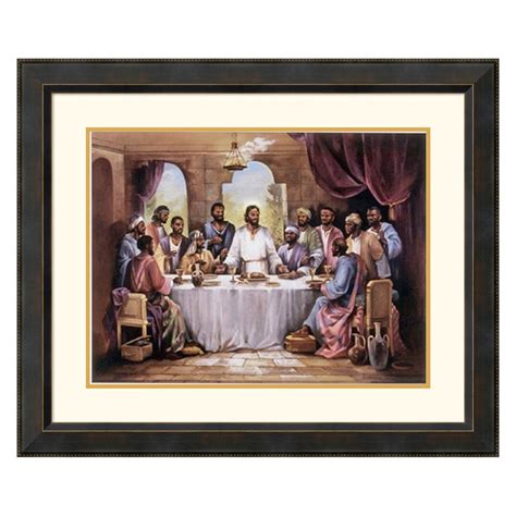 The Last Supper Framed Wall Art 3441w X 2841h In Jesus Art Black