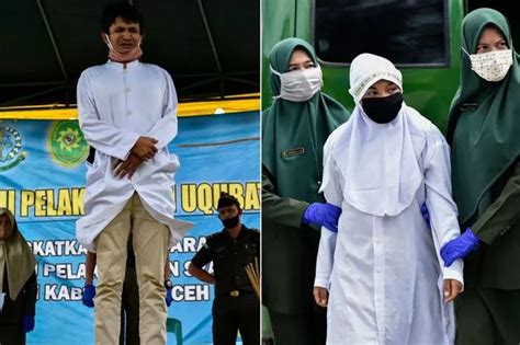 Woman Faints As She S Cruelly Lashed In Indonesian Public Flogging For Extramarital Sex Daily Star