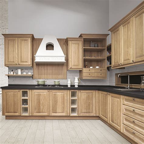 China Foshan Supplier Custom Made Plywood Kitchen Cabinets Design Brown