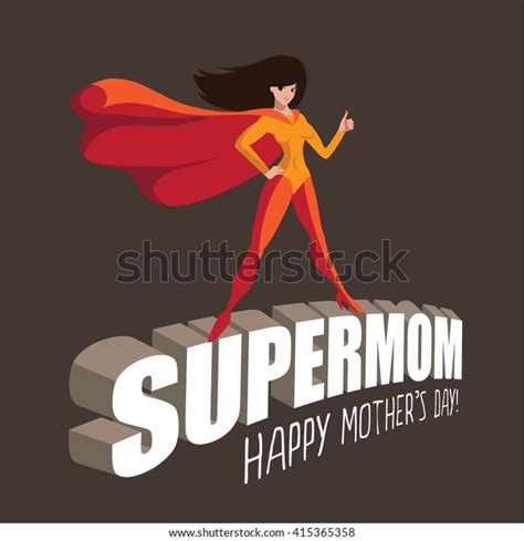 Happy Mothers Day Supermom Design Eps Stock Vector Royalty Free