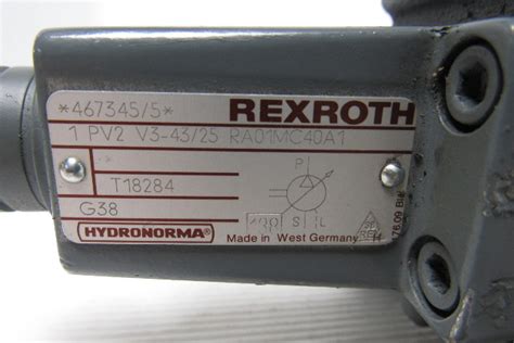 Rexroth Pv V Ra Mc A Hydraulic Variable Vane Pump