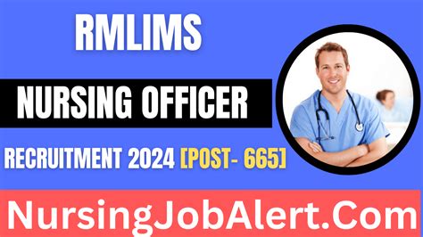 Rmlims Nursing Officer Recruitment 2024 665 Post Online Form