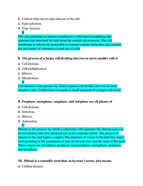 SOLUTION Hesi A2 Module Section Iv Part 2 Anatomy Physiology 2021