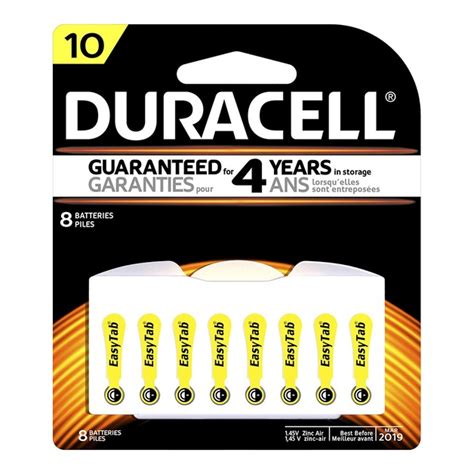 Duracell Hearing Aid 10 Battery Pack Of 8 At Mighty Ape NZ